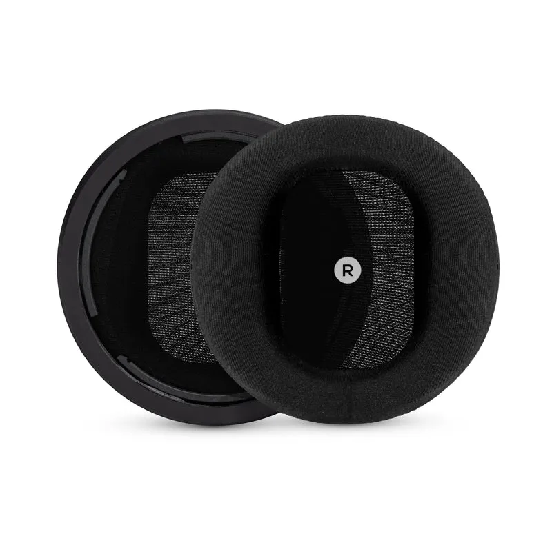 Coussinets d'oreille de rechange hybrides et inclinés pour casques Audeze Maxwell (GEN 1), en gel souple, tissu respirant doux et soyeux avec cuir PU et mousse à mémoire de forme