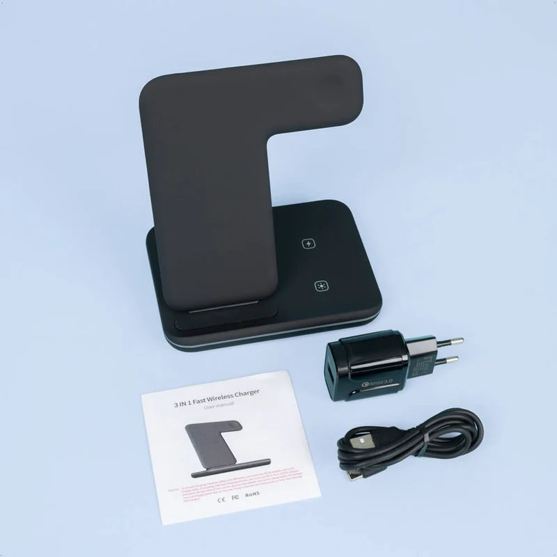 Draadloze oplader 3-in-1 voor Apple en Android