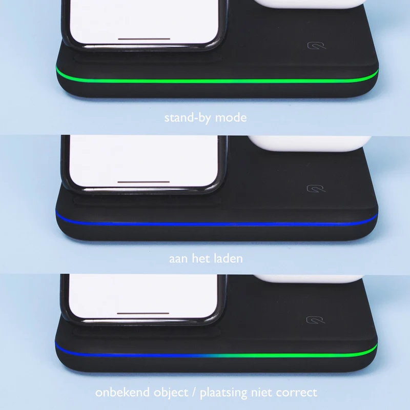 Draadloze oplader 3-in-1 voor Apple en Android
