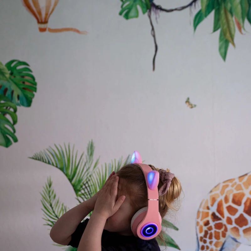 Kinderkoptelefoon met Ledverlichting