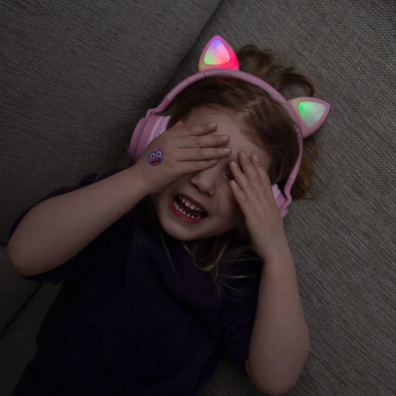 Draadloze Kinderhoofdtelefoon met Ledverlichting