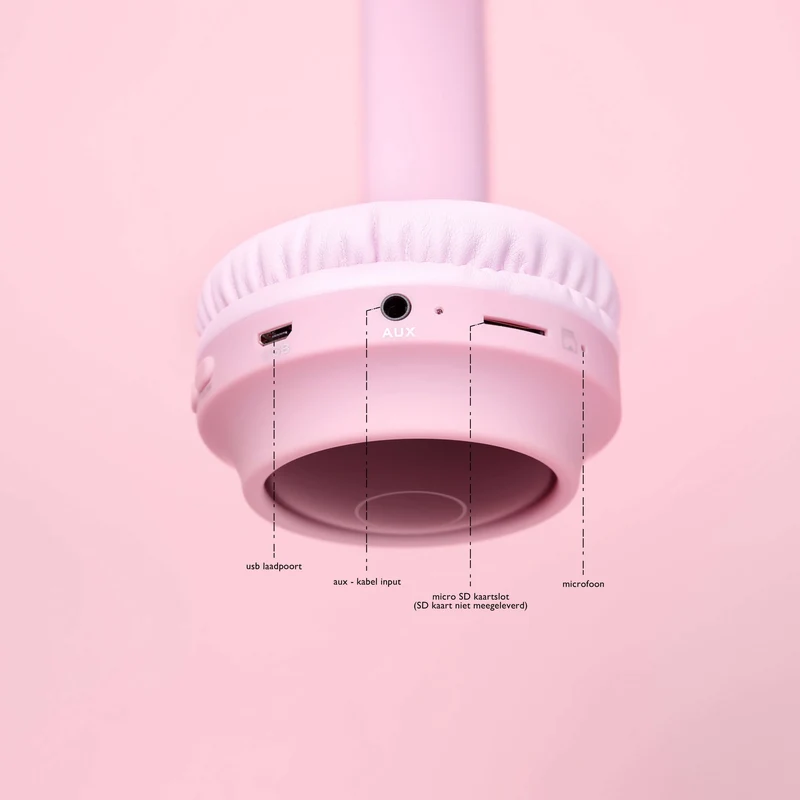 Draadloze Kinderhoofdtelefoon met Ledverlichting