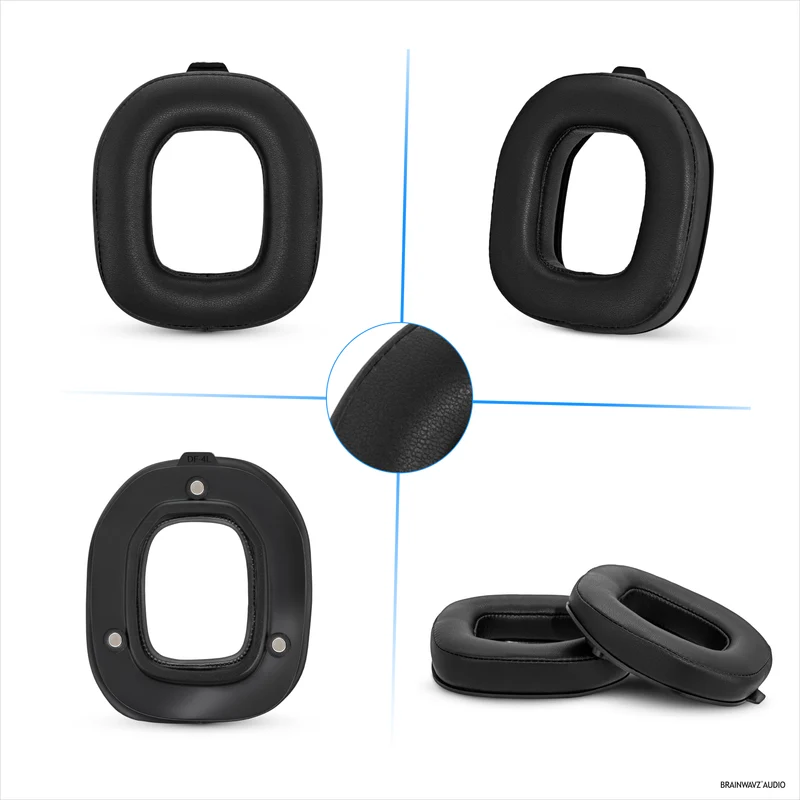Coussinets d'oreille de rechange pour casques Logitech Astro A50 GEN4, A50 GEN5 et A50X. Cuir PU souple et mousse à mémoire de forme haute densité.