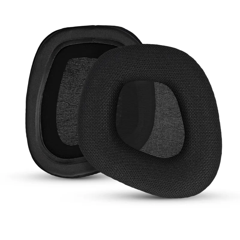 Coussinets d'oreille en tissu mesh pour casques Corsair Void RGB Elite Wireless, RGB Elite USB et Elite Surround : tissu mesh respirant et mousse à mémoire de forme haute qualité.