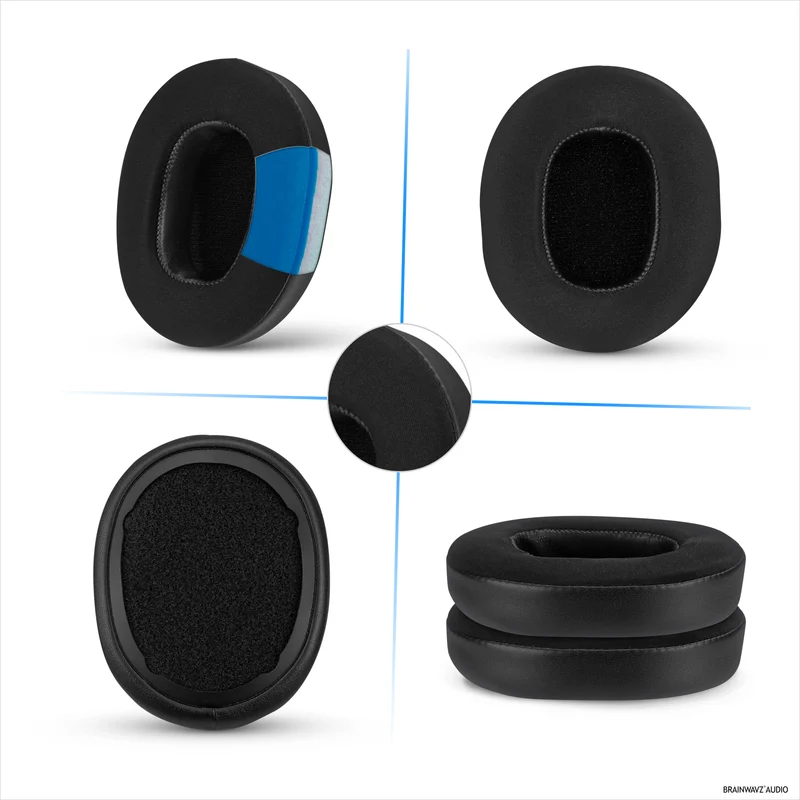 Coussinets hybrides pour casques Skullcandy Crusher Wireless, Hesh 3/ANC/EVO, Venue ANC et autres. Coussinets gaming en gel rafraîchissant avec tissu ultra-doux et mousse à mémoire de forme épaisse.