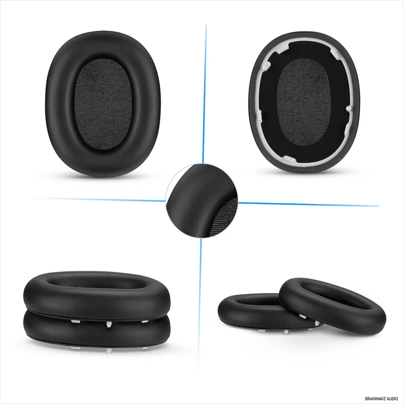 Coussinets de rechange pour casque Sony WH-1000XM6 - Coussinets en similicuir souple - Installation facile