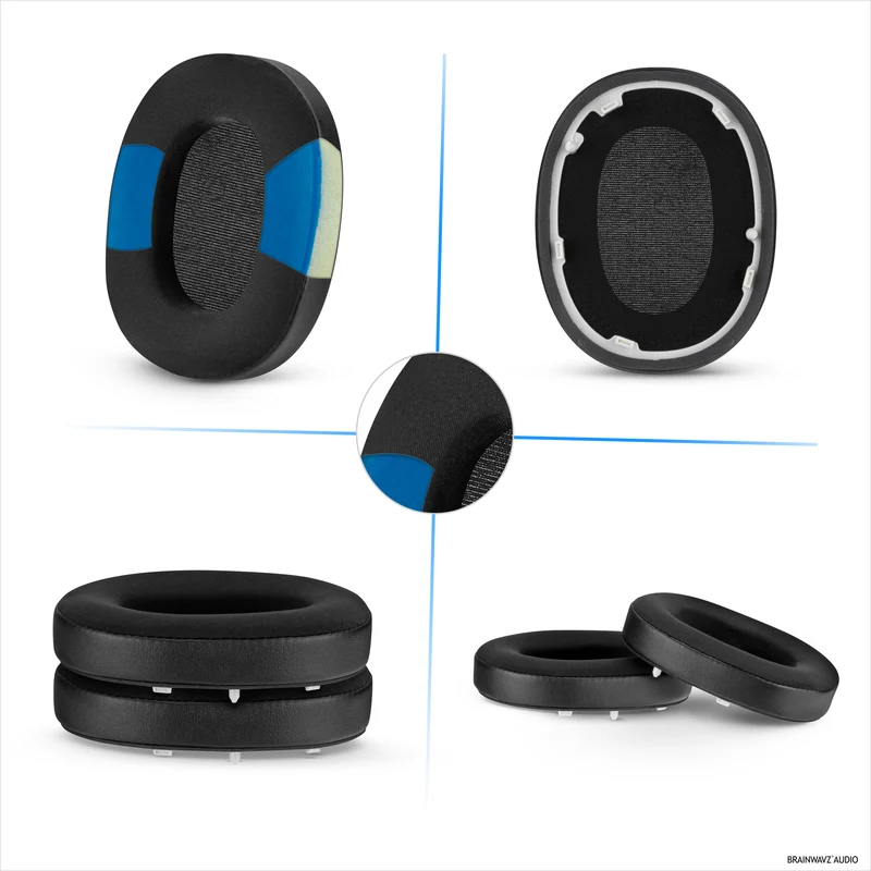 Coussinets d'oreille hybrides pour casque Sony WH-1000XM6 - Coussinets gaming en gel rafraîchissant avec tissu ultra-doux et mousse à mémoire de forme épaisse
