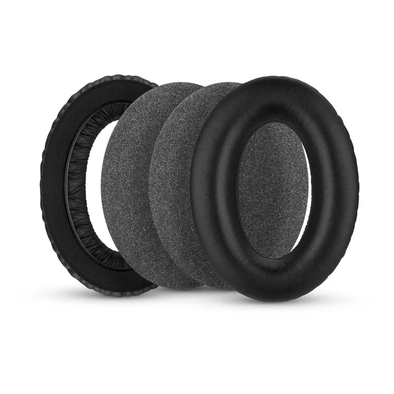 Coussinets de rechange pour casques Sennheiser HD600, HD650, HD660S, HD525, HD535, HD545 et Massdrop HD58X, HD6XX - Coussinets souples en cuir protéiné PU avec mousse souple