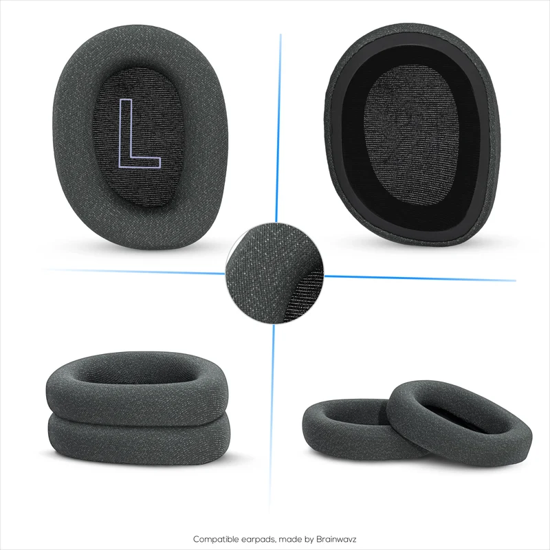Coussinets d'oreille en tissu mesh pour casque Logitech G522 Lightspeed, tissu mesh respirant et mousse à mémoire de forme haute qualité - Plus épais, plus confortables et plus durables