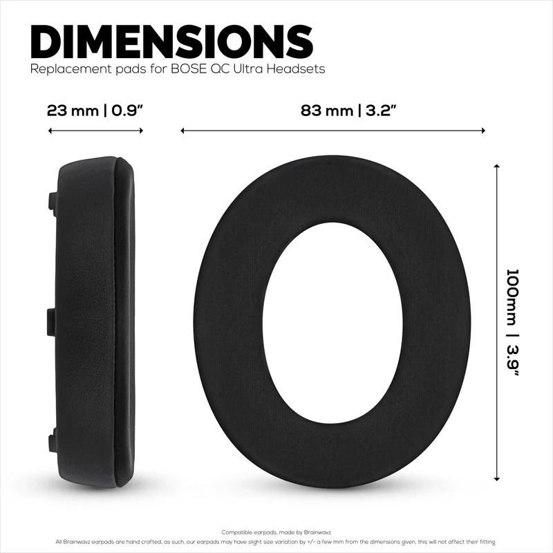Coussinets d'oreille hybrides pour casques sans fil BOSE QC Ultra Gen 1 et Gen 2. Coussinets gaming en gel rafraîchissant avec tissu ultra-doux et mousse à mémoire de forme épaisse.