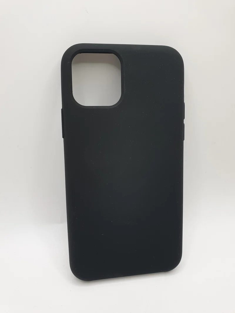 iPhone 11 Pro Max 6.5" 2019 Silicone XQ Xqisit Case Cover Black Smooth Feel Lightweight Protection Comfortable Grip
