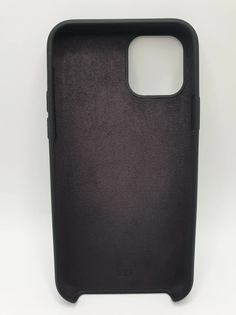 iPhone 11 Pro Max 6.5" 2019 Silicone XQ Xqisit Case Cover Black Smooth Feel Lightweight Protection Comfortable Grip