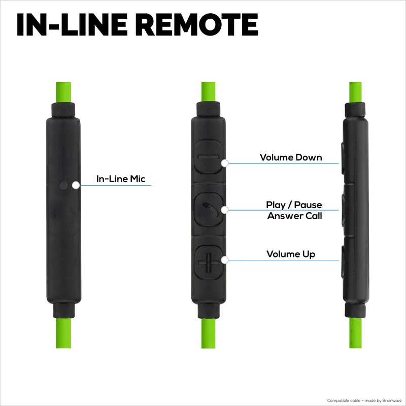Câble audio de remplacement compatible avec les modèles AKG K430, K450, K451, K452, K480 et Q460 – Télécommande en ligne