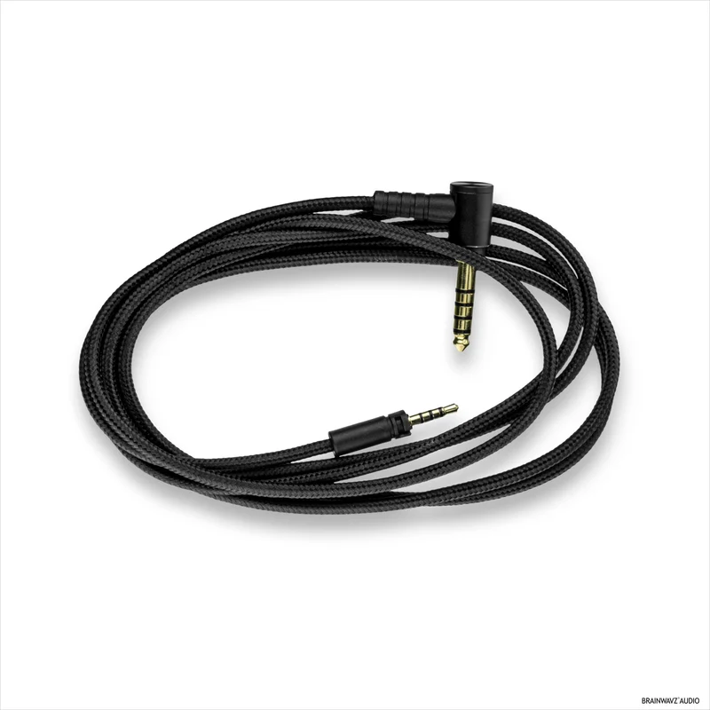 Câble audio symétrique compatible avec les casques Sennheiser Momentum – Connecteurs Twist-Lock 2.5 mm vers jacks symétriques TRRRS plaqués or 4.4 mm