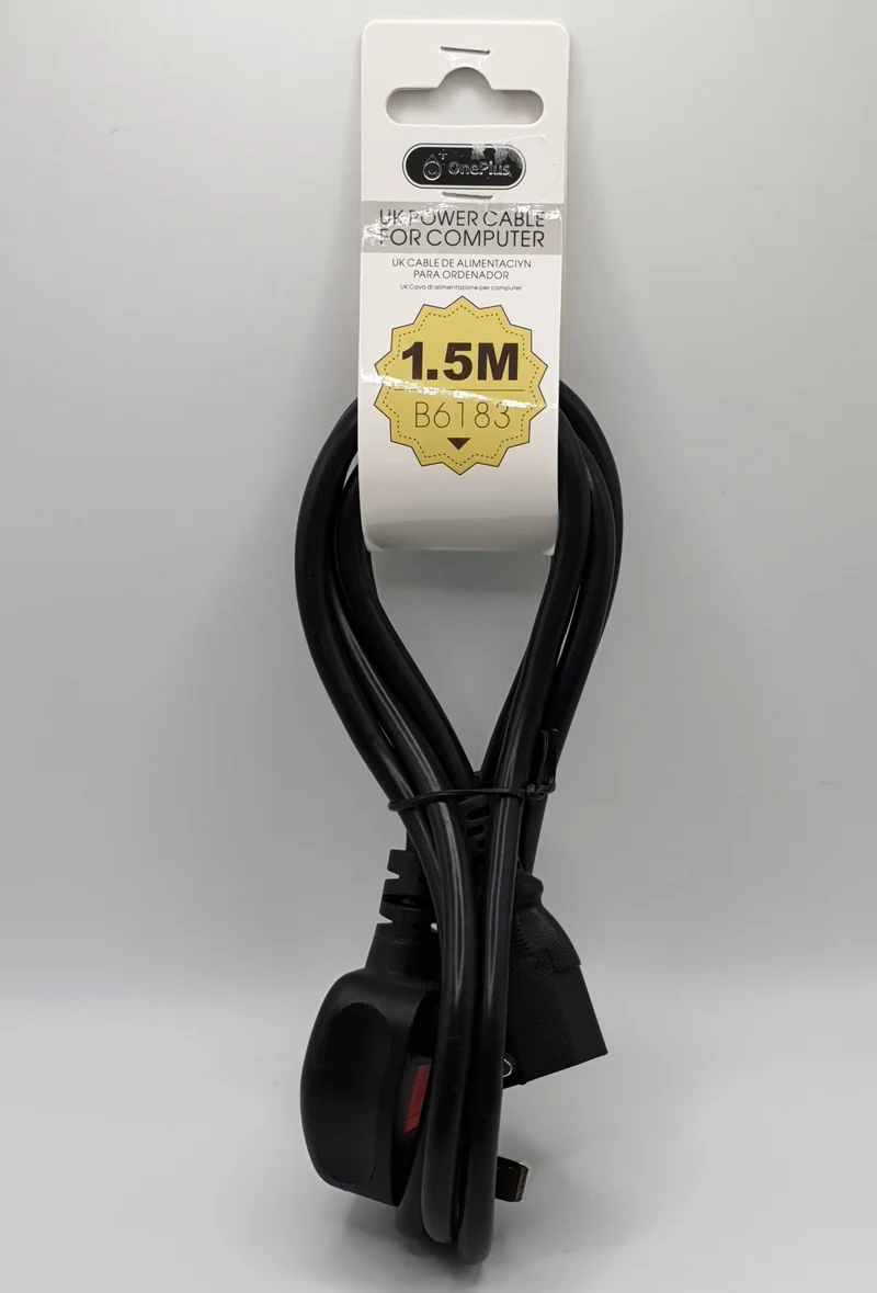 PC Computer Cable Power Cord Mains Plug Adapter Kettle Attachment