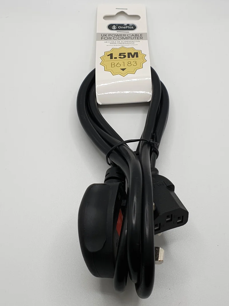 PC Computer Cable Power Cord Mains Plug Adapter Kettle Attachment