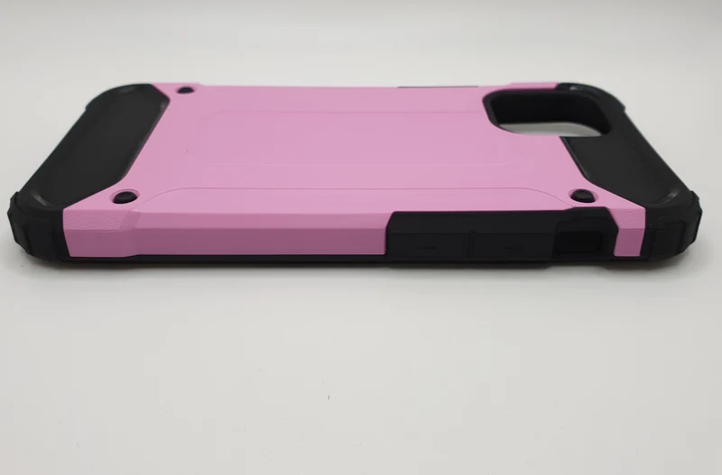 iPhone 12 Mini 5.4" Slim Armour Protection Case Cover Black & Pink Tough Durable Design