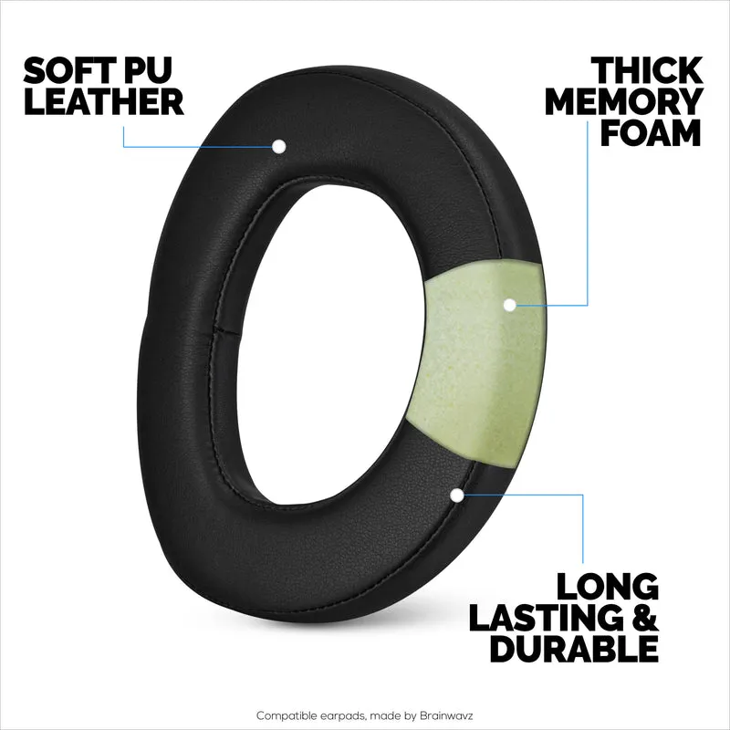 Coussinets d'oreille de remplacement pour casque de jeu Sennheiser HD800 et H800S, cuir PU, mousse à mémoire de forme, confort supplémentaire, amélioré, durable et longue durée de vie