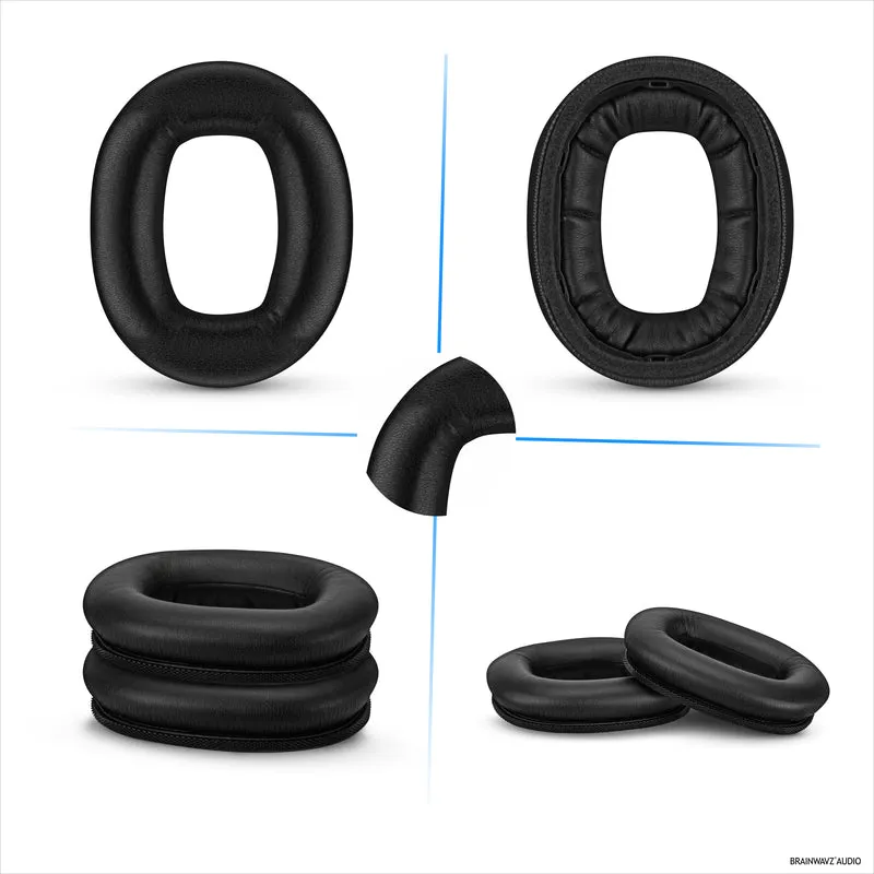 Coussinets d'oreille de remplacement pour casque Marshall Monitor 2, cuir PU, mousse à mémoire de forme pour plus de confort, coussinets d'oreille améliorés, durables et durables