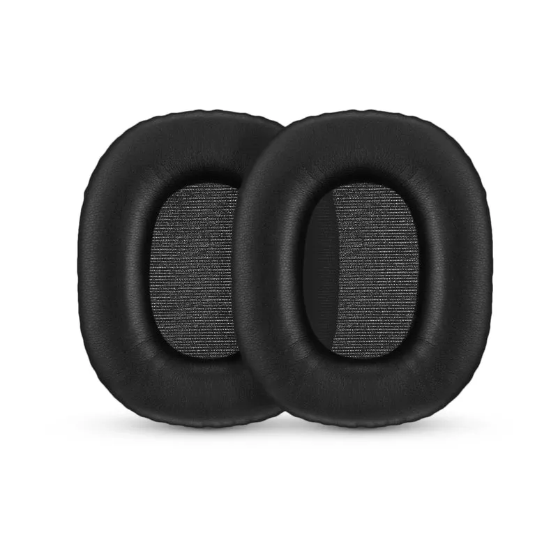 Coussinets d'oreille de remplacement pour casque Marshall Monitor / Monitor Bluetooth (1ère génération), cuir PU, mousse à mémoire de forme pour plus de confort, coussin d'oreille amélioré, durable et durable