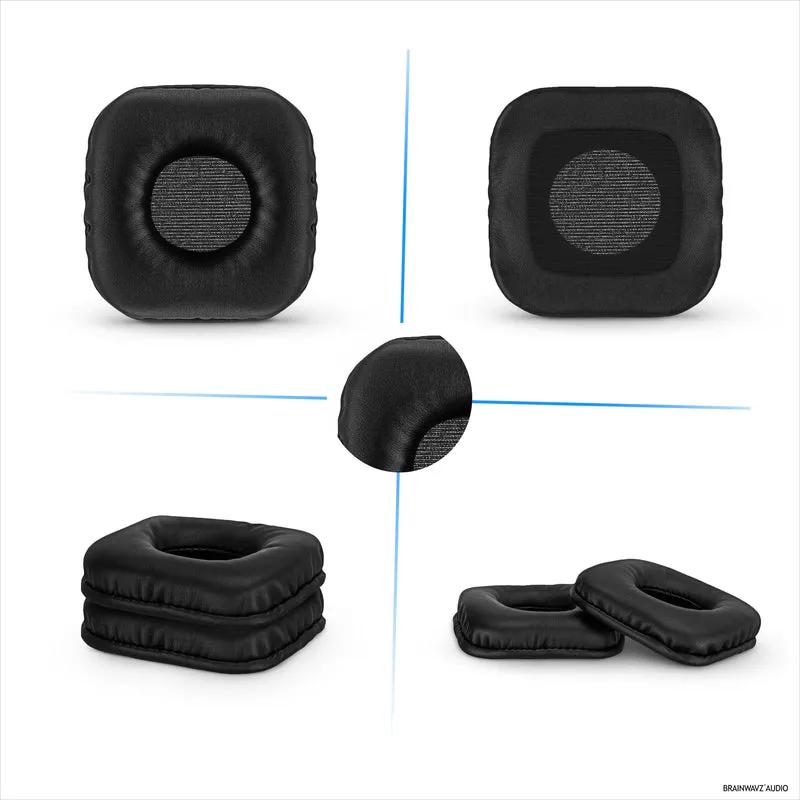Coussinets d'oreille de remplacement pour casque Marshall Major (1ère génération), cuir PU, mousse souple pour plus de confort, coussinets d'oreille améliorés, durables et durables