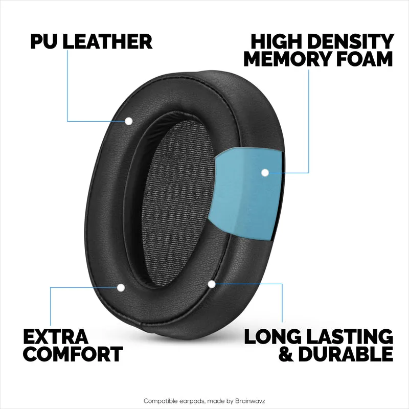 Coussinets de rechange pour écouteurs Sony WH-H900N et MDR-100ABN, cuir PU, mousse à mémoire de forme