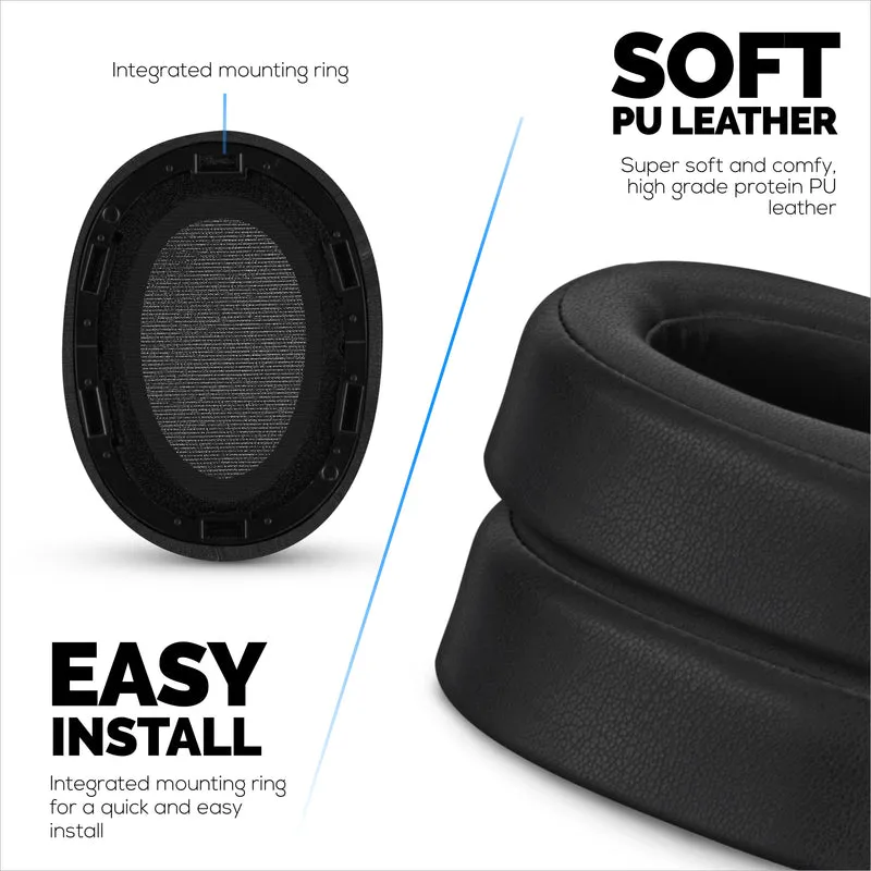 Coussinets de rechange pour écouteurs Sony WH-H900N et MDR-100ABN, cuir PU, mousse à mémoire de forme