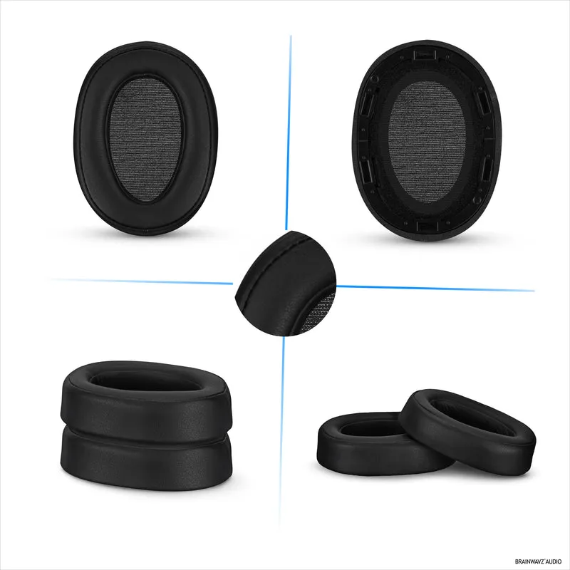 Coussinets de rechange pour écouteurs Sony WH-H900N et MDR-100ABN, cuir PU, mousse à mémoire de forme