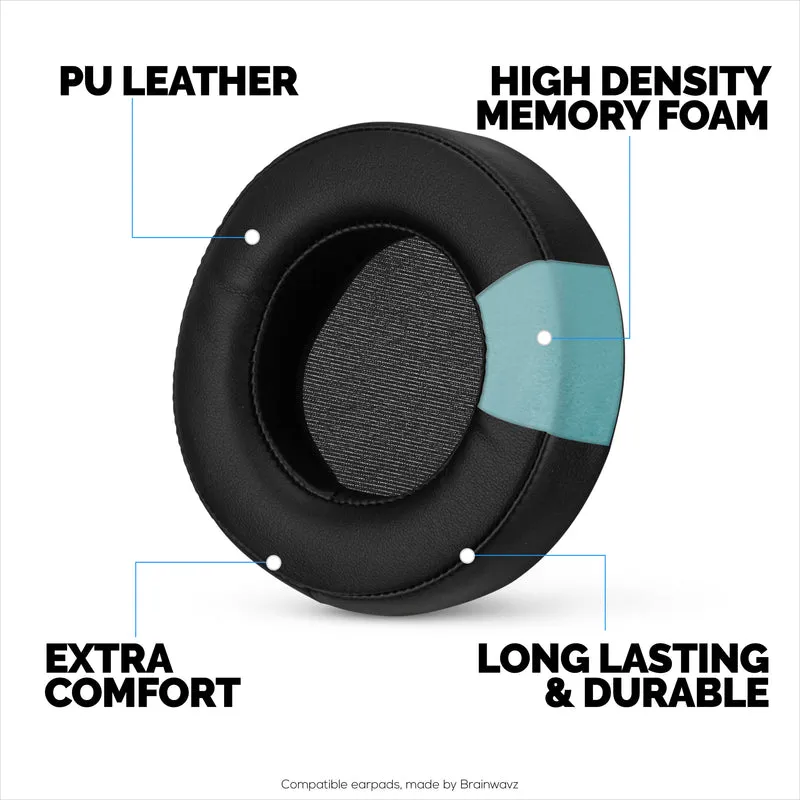 Coussinets d'oreille de remplacement pour Razer MANO'WAR 7.1, cuir PU, mousse à mémoire de forme pour plus de confort,
