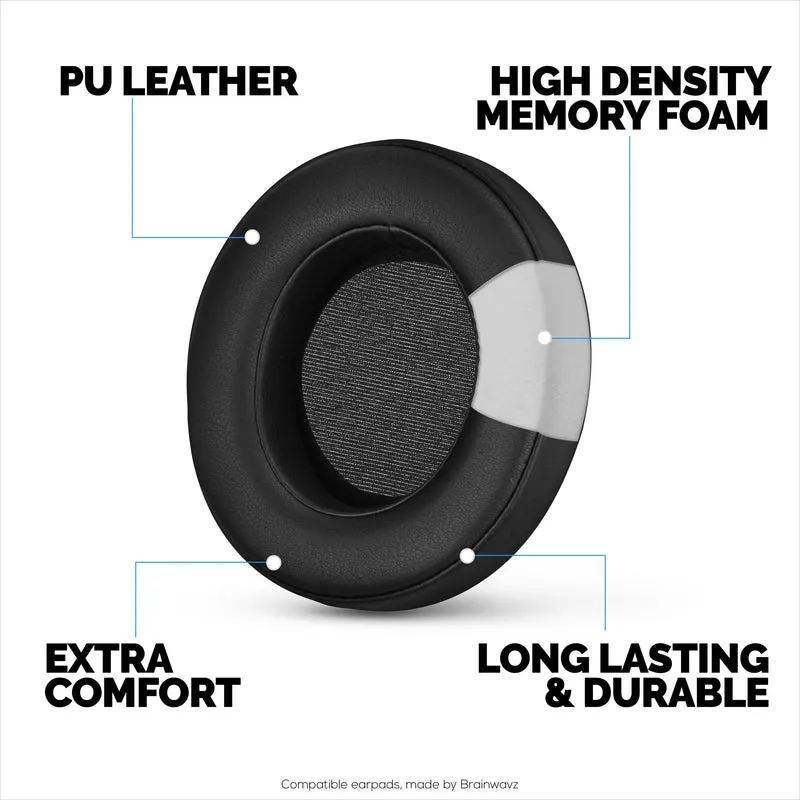 Coussinets d'oreille en cuir PU pour casque de jeu Razer Kraken PRO V2 7.1, cuir PU, mousse à mémoire de forme