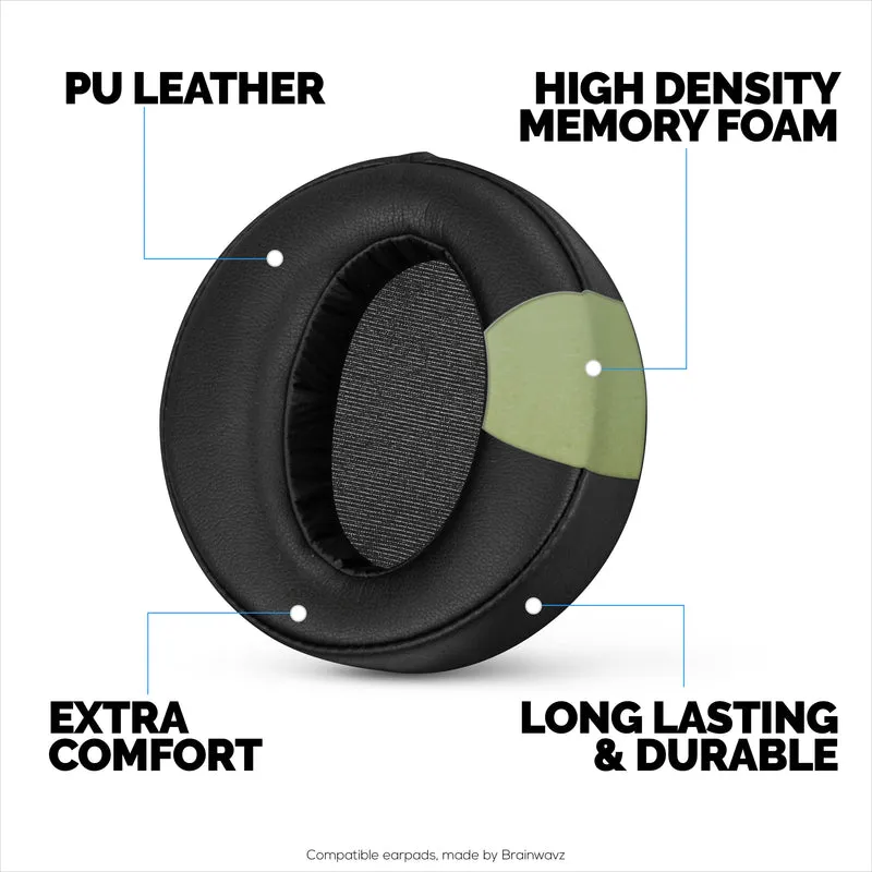 Coussinets de rechange pour écouteurs Sony MDR-XB950BT, XB950N1, XB950B1, XB950AP et XB950/H, cuir PU, mousse à mémoire de forme