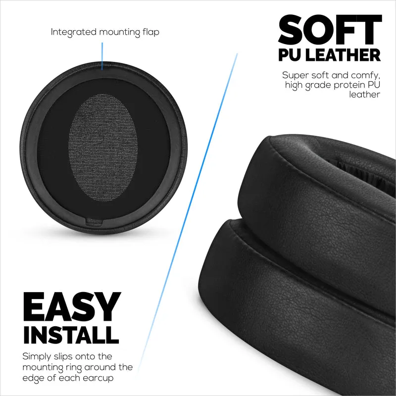 Coussinets de rechange pour écouteurs Sony MDR-XB950BT, XB950N1, XB950B1, XB950AP et XB950/H, cuir PU, mousse à mémoire de forme