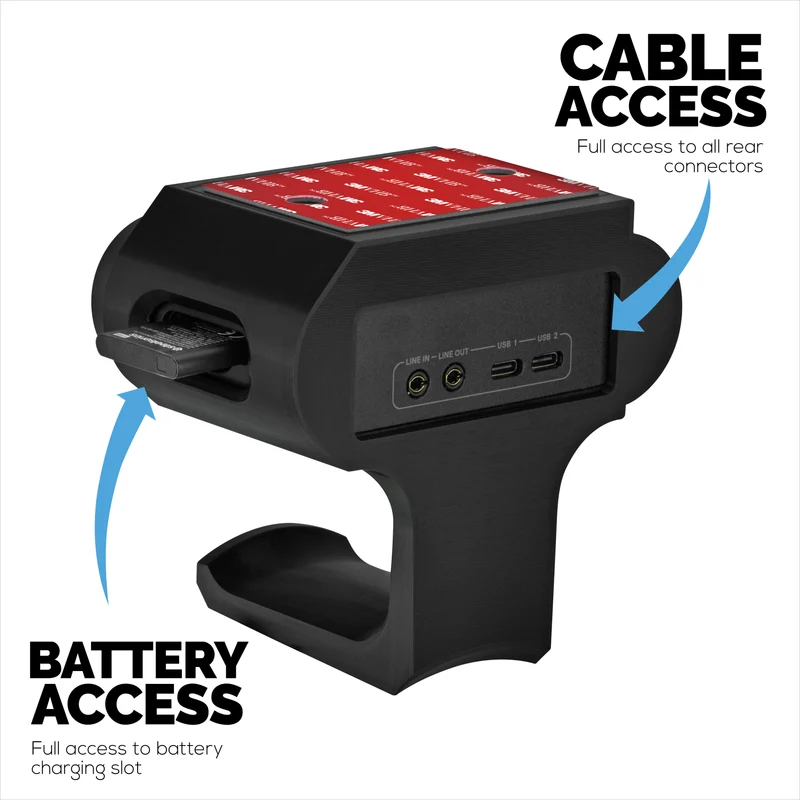 Support de casque audio sous bureau pour casques Steelseries Arctis Nova Pro Wireless, Nova Pro Omni et Nova Elite avec station d'accueil pour la base sans fil
