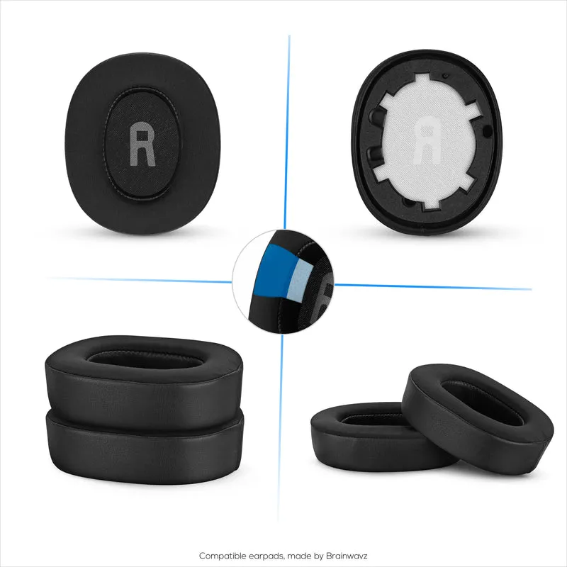 Coussinets d'oreille hybrides pour casques JBL TUNE 750BT, TUNE 760BTNC, TUNE 700BTNC, TUNE 700BT et TUNE 750BTNC, gel doux et frais, tissu ultra doux, cuir PU et mousse à mémoire de forme