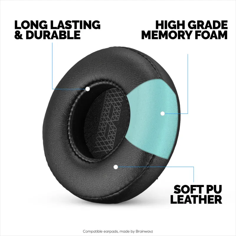 Coussinets de rechange pour casque JBL Live 400BT - Cuir PU et mousse à mémoire de forme