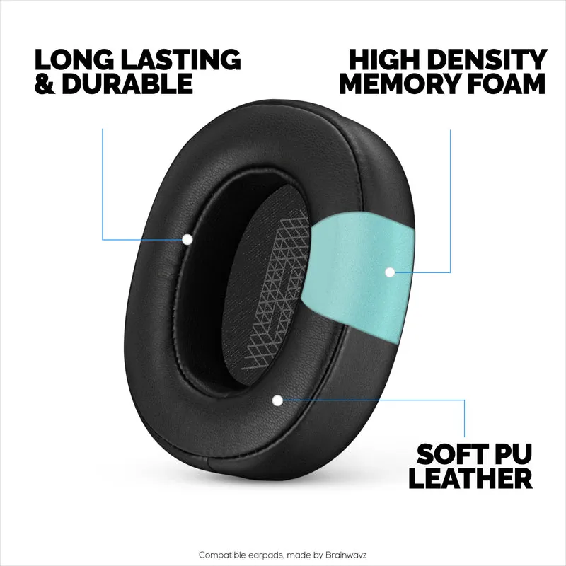 Coussinets d'oreille de remplacement pour casque JBL 500BT - Coussin d'oreille en cuir PU et mousse à mémoire de forme