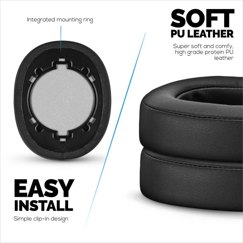 Coussinets d'oreille de remplacement pour casque JBL 500BT - Coussin d'oreille en cuir PU et mousse à mémoire de forme
