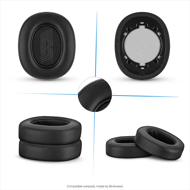 Coussinets d'oreille de remplacement pour casque JBL 500BT - Coussin d'oreille en cuir PU et mousse à mémoire de forme