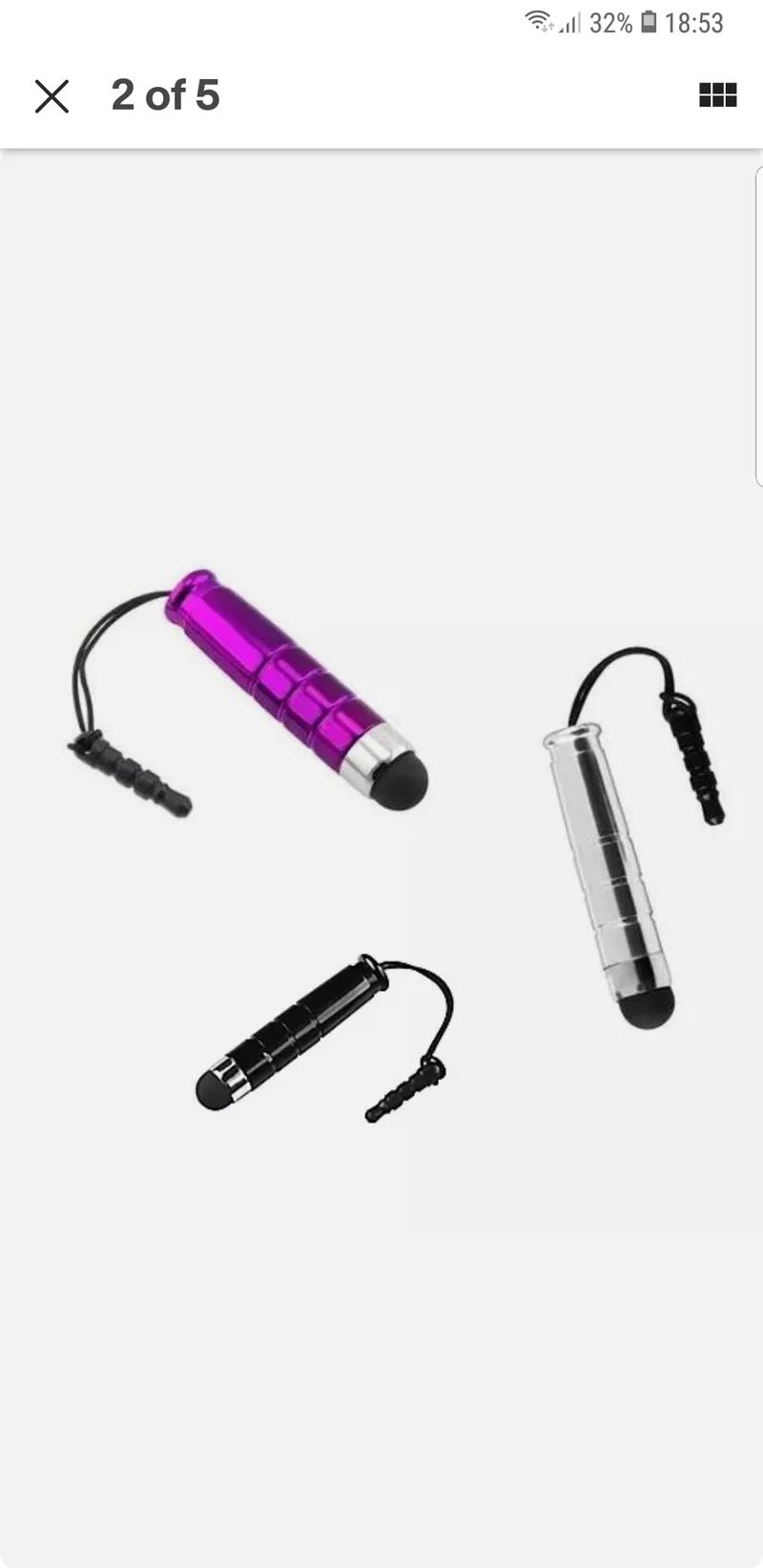 3Pack Mini Stylus Pen Touchscreen Assist Pointer
