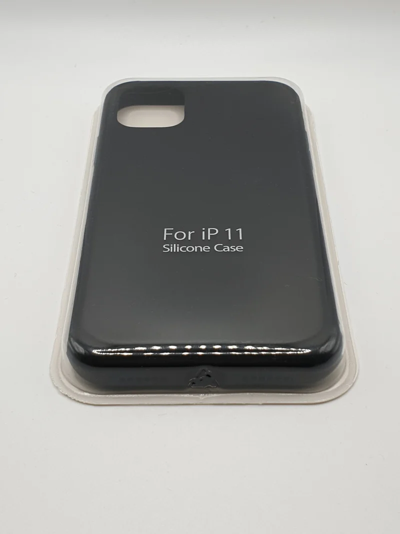 iPhone 11 Black Soft Touch Silicone Case Cover Protection Lightweight Slim Extra Grip
