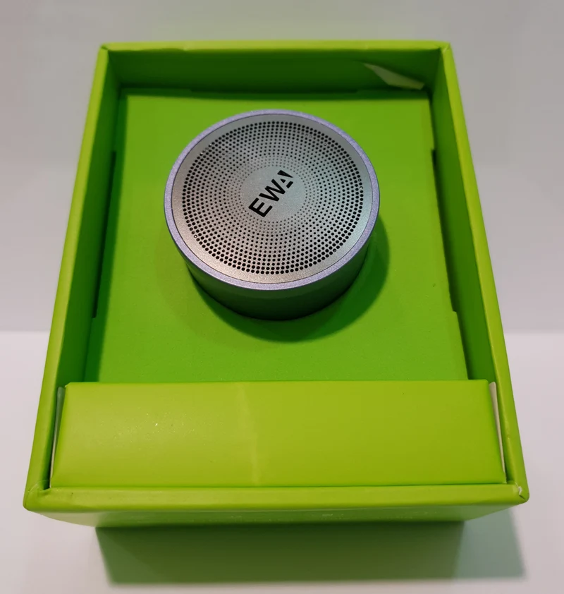 EWA Mini Wireless Speaker Bluetooth 10M Range Solid Metal Loud Sound Blue