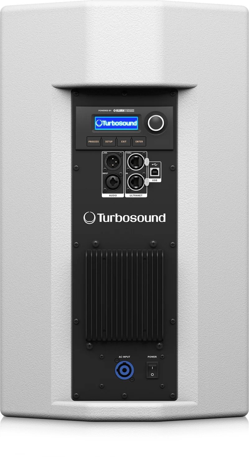 Turbosound NUQ102-AN-WH, 600W 2-Way 10" Full Range Powered Loudspeaker w/ Klark Teknik DSP Technology & UltraNET Networking (White) - ( OPEN BOX )