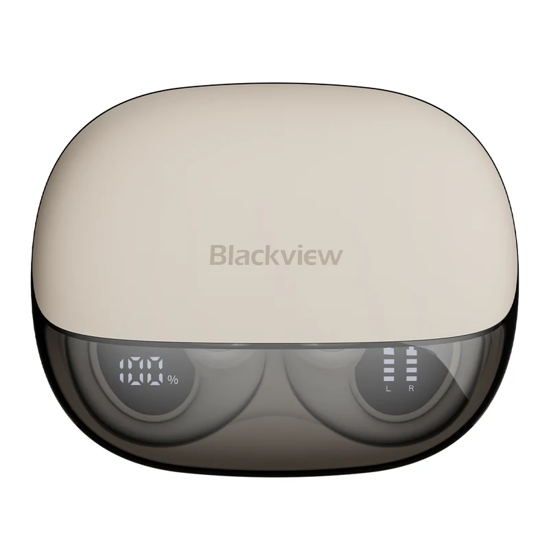 Blackview AirBuds 300 – Écouteurs Intra-Auriculaire OWS à Oreille Ouverte – IPX5 Étanchéité – Affichage Numérique Batterie – Micro ENC Réduction de Bruit – Bluetooth 6.0