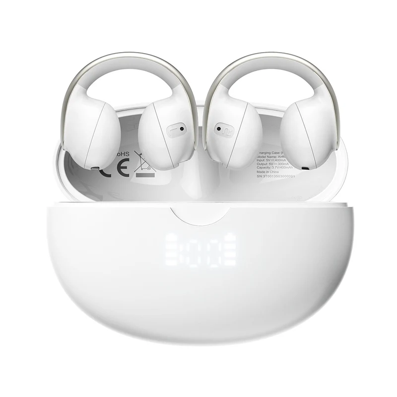 Blackview AirBuds 13 – Écouteurs Sans Fil TWS Bluetooth 5.4 – Driver 13 mm – IPX7 Étanchéité – Design Clip-On à Conduction d’Air