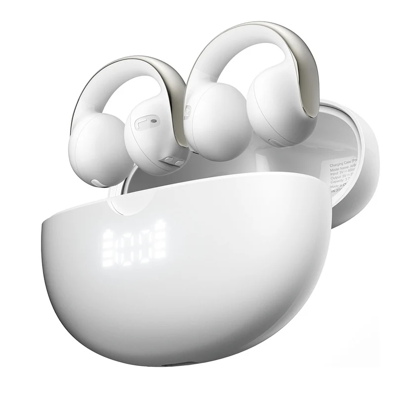 Blackview AirBuds 13 – Écouteurs Sans Fil TWS Bluetooth 5.4 – Driver 13 mm – IPX7 Étanchéité – Design Clip-On à Conduction d’Air