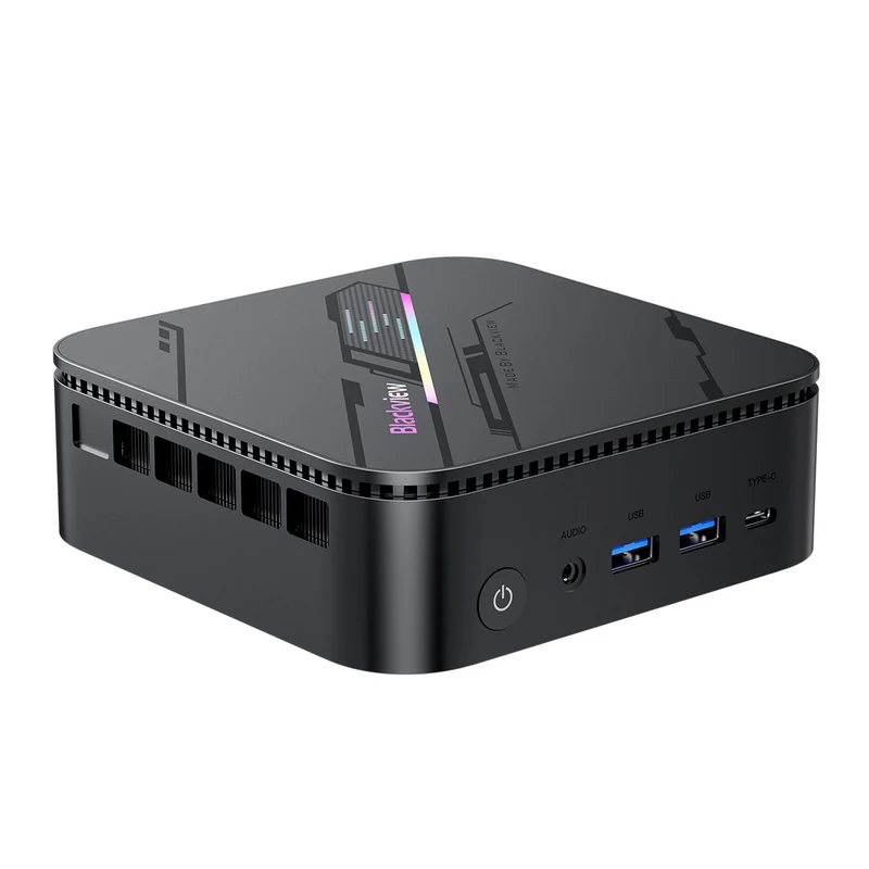 Blackview MP100 Pro - Mini-PC, Intel/AMD CPU, 16 Go RAM, 1 To SSD, WiFi 6, Triple Écran 4K