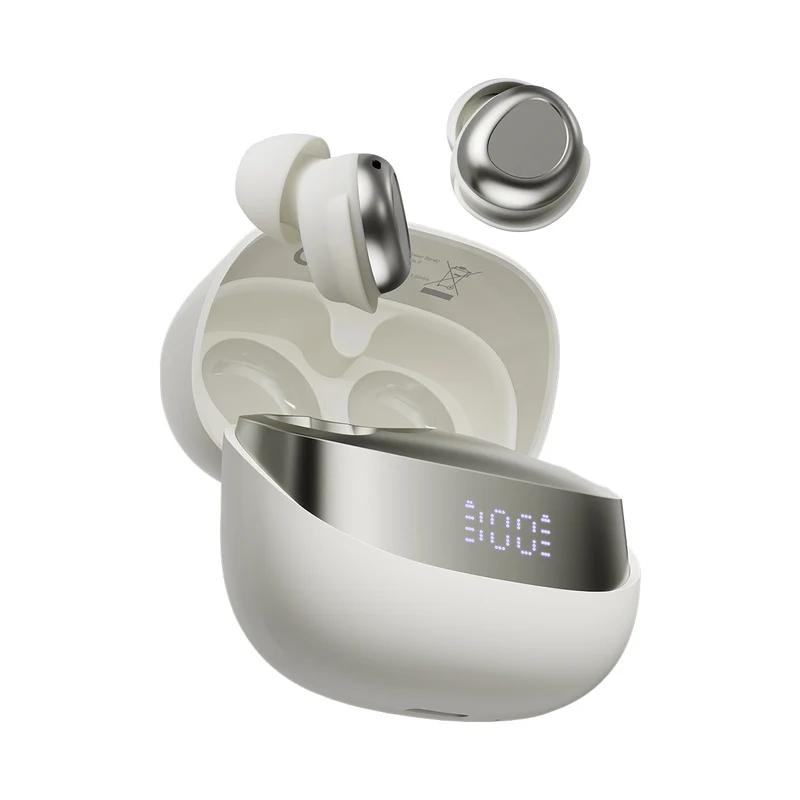 Blackview AirBuds 9 – Écouteurs Intra-Auriculaire TWS avec Affichage LED Intelligent – Réduction de Bruit PNC – Mode Veille