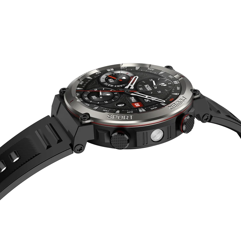Blackview W50 Pro – Montre Connectée Robuste IP68 avec Lampe Torche LED – Écran 1,45"