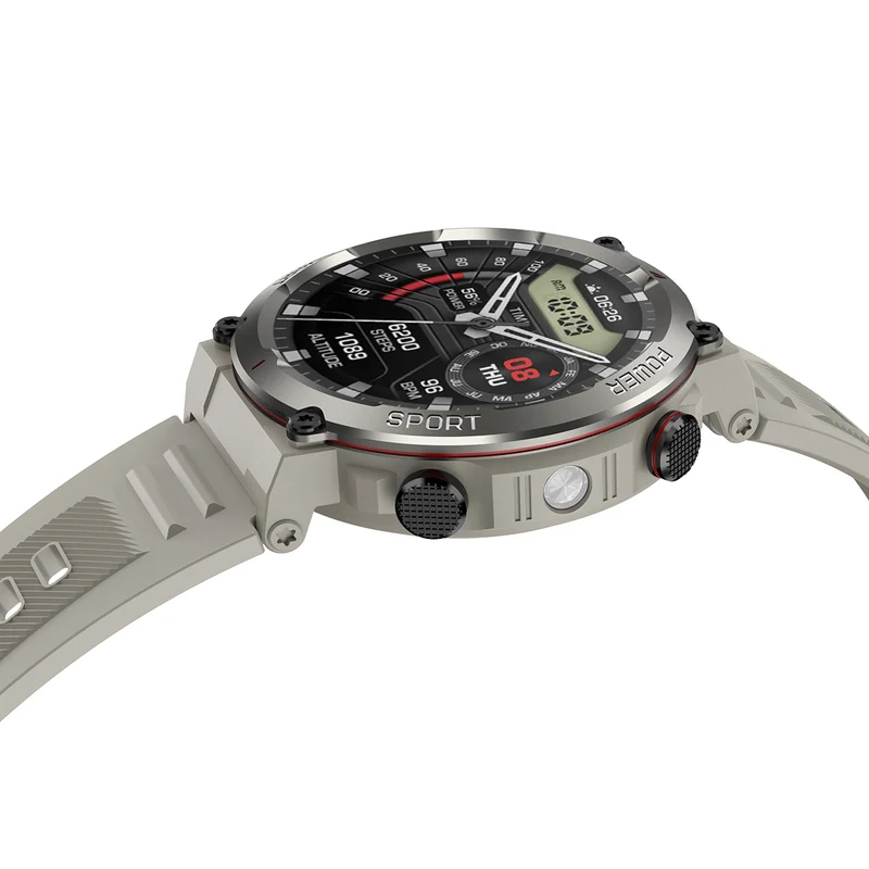 Blackview W50 Pro – Montre Connectée Robuste IP68 avec Lampe Torche LED – Écran 1,45"