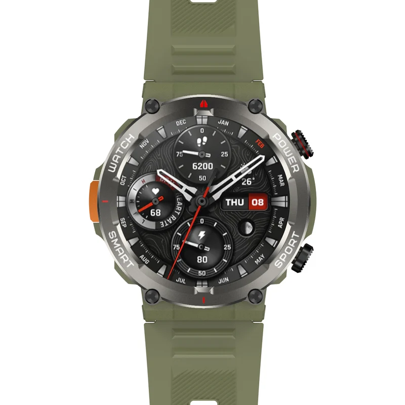 Blackview W50 Pro – Montre Connectée Robuste IP68 avec Lampe Torche LED – Écran 1,45"